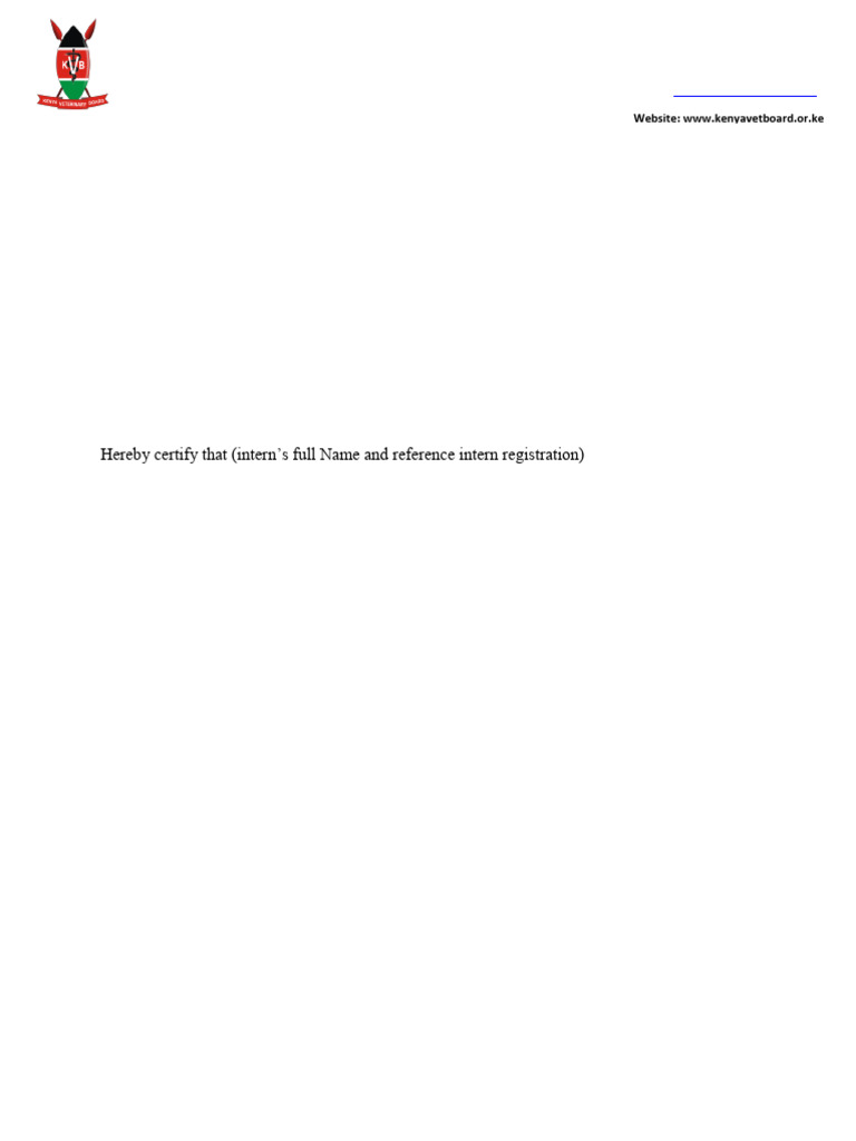 Form 42 Internship Report Form | PDF