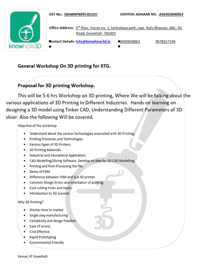 Workshop Course | PDF