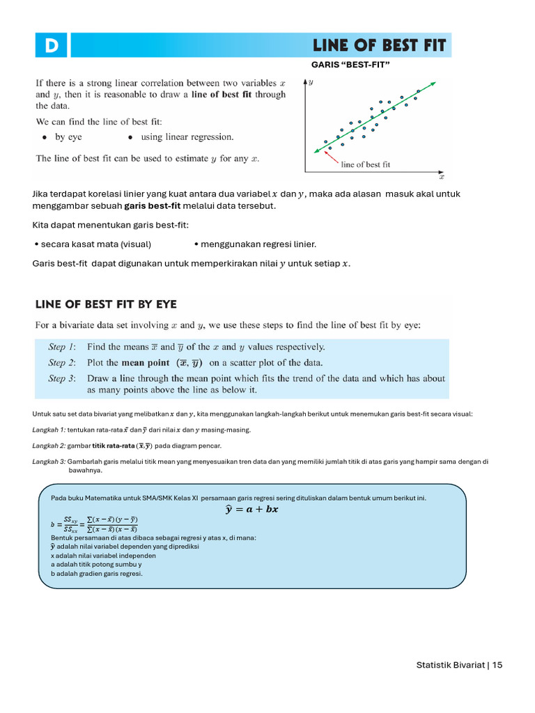 Line of Best Fit | PDF