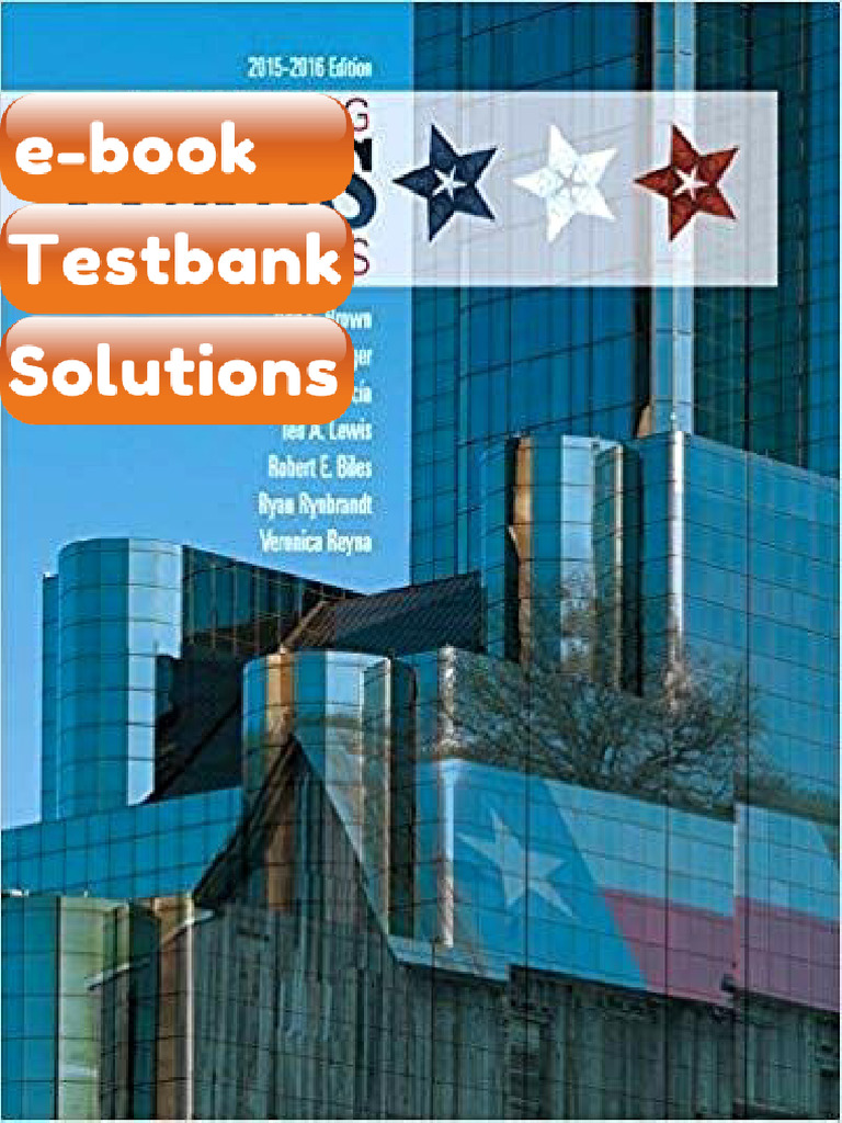 Testbank Practicing Texas Politics 16th Edition E-book Solutions | PDF ...