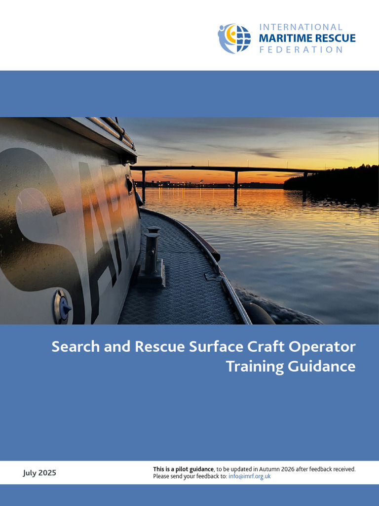 Search and Rescue Surface Craft Operator Training Guidance | PDF ...