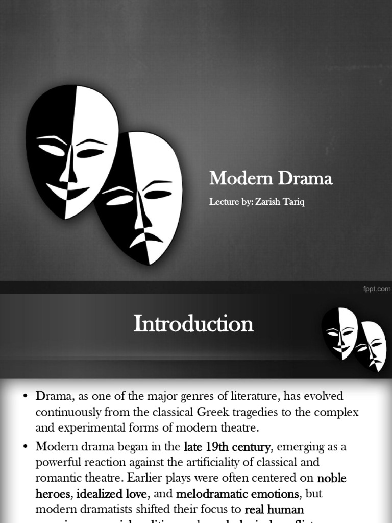 Introduction To Modern Drama-1 | PDF | Realism (Arts) | Existentialism