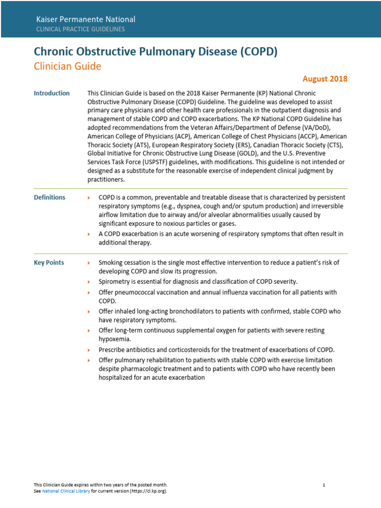 Chronic Obstructive Pulmonary Disease en | PDF | Chronic Obstructive ...