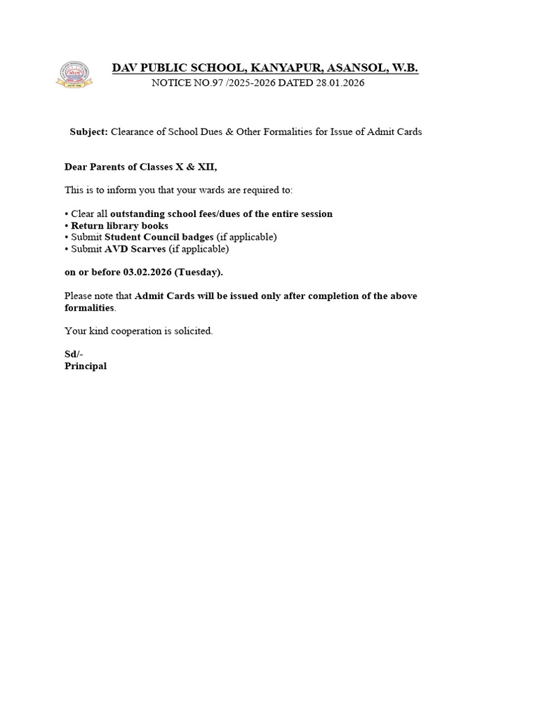 Notice (97) X & Xii | PDF