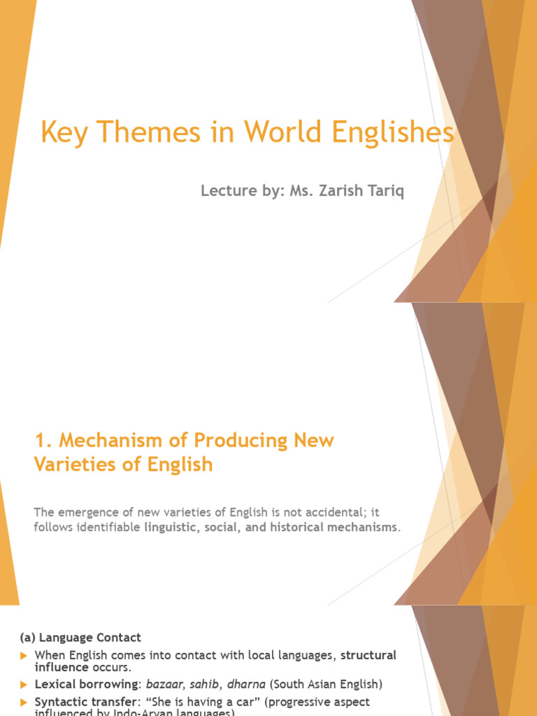 Major Themes of WE - W11 | PDF | English Language | Multilingualism