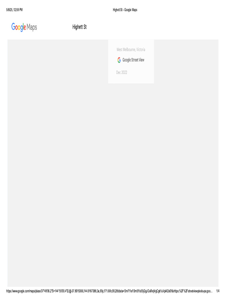 Highett ST - Google Maps | PDF