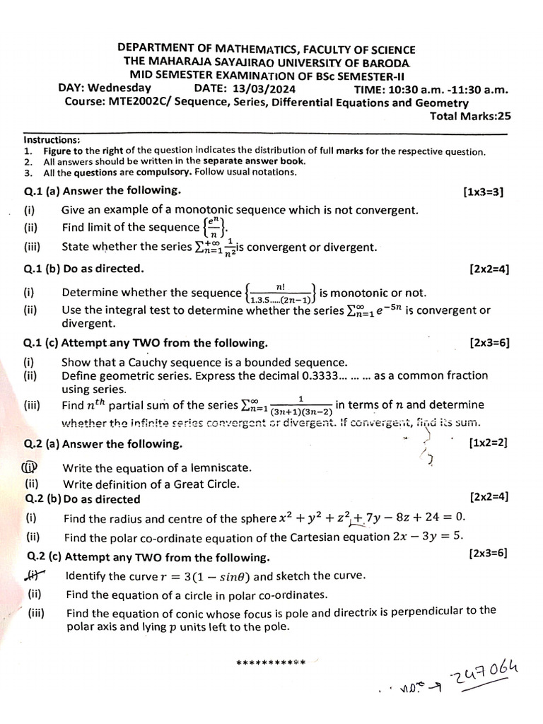 Theory Maths Sem 2 | PDF