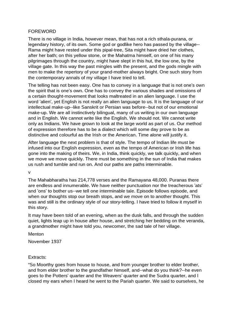 FOREWORD To Kantapura-1 | PDF