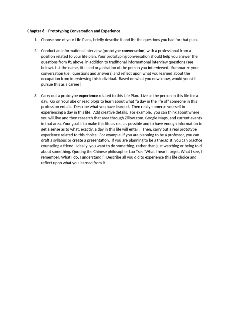 Prototyping Conversation and Experience | PDF | Job Interview | Interview