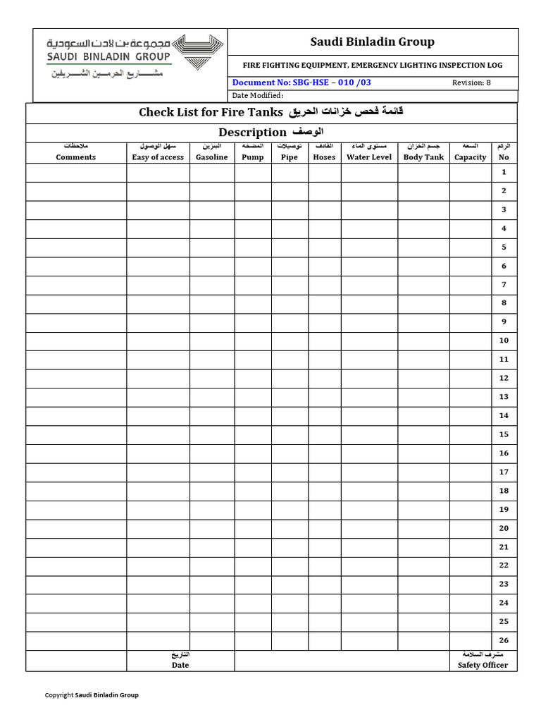 Safety Inspection Forms-11 | PDF