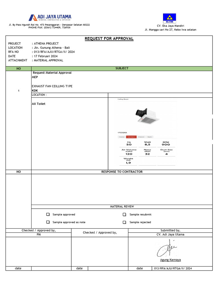 Rfa Mep 13 - Exhaustfan | PDF