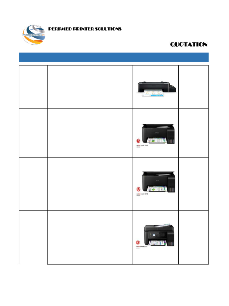 2025 Epson Inkjet Quotation | PDF | Printer (Computing) | Computing