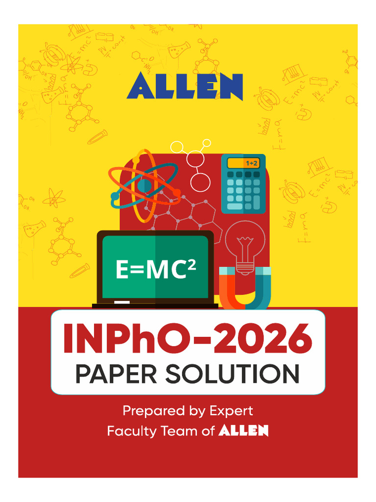 Inpho 2026 Paper Solution | PDF | Tangent | Velocity