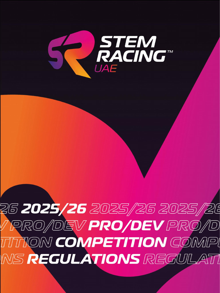STEM Racing Competition Regulations 2025-2026 DEV PRO V2 | PDF ...