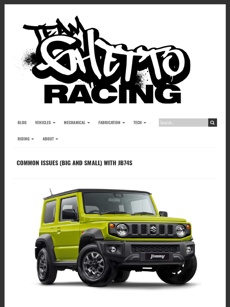 Common Issues (Big and Small) With JB74s - TGR - Team Ghetto Racing ...