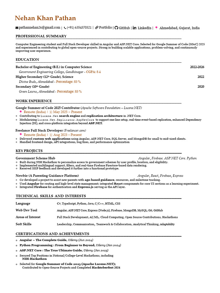 Nehan Pathan GEC Gandhinagar | PDF | Software Engineering | Computing