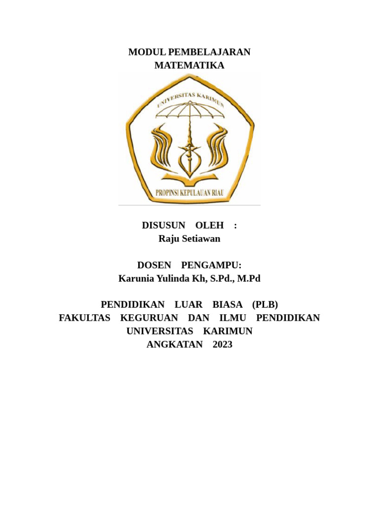 Modul Ajar Matematika Kelas 2 Fase A 1 2 | PDF