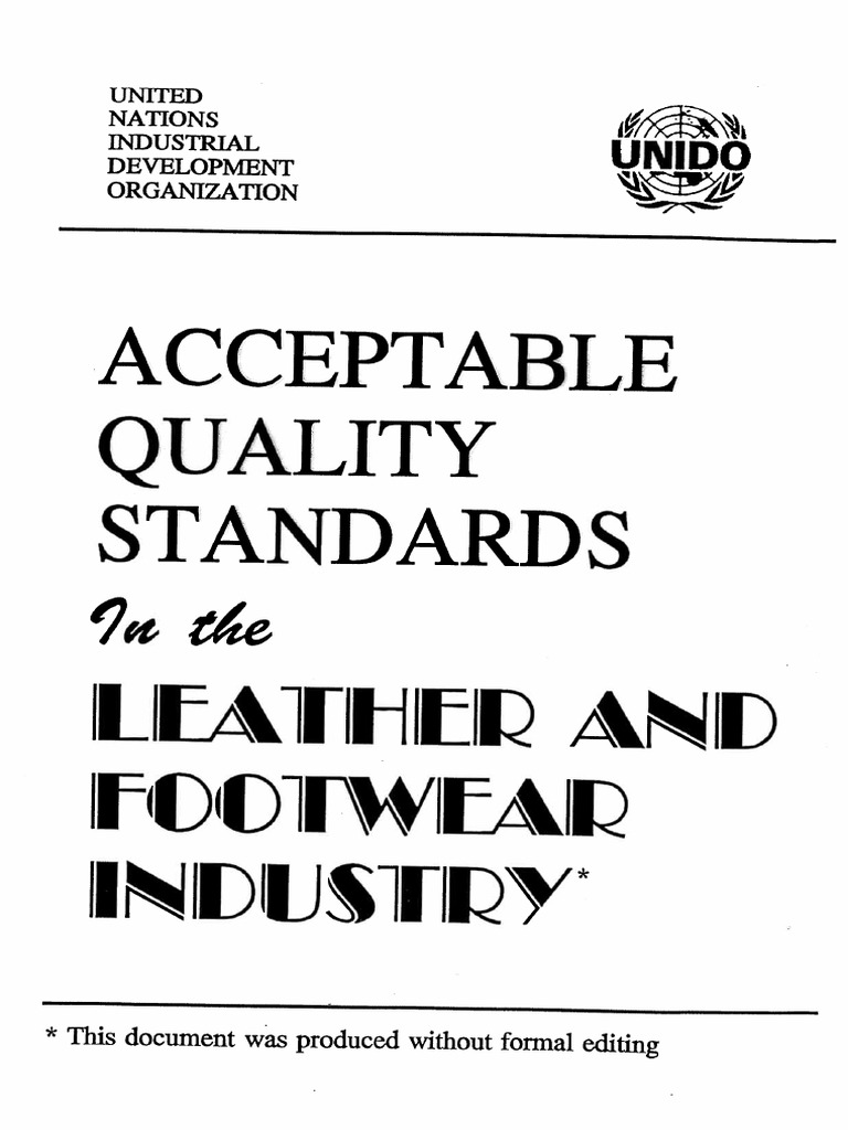 Cceptable Quality Standards | PDF