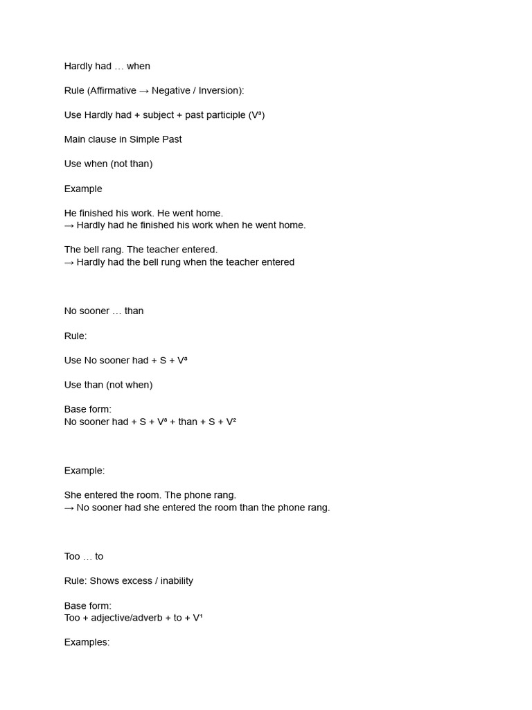 Hardly Had Rules and Others | PDF