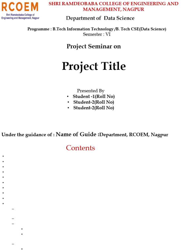 Presentation Template | PDF