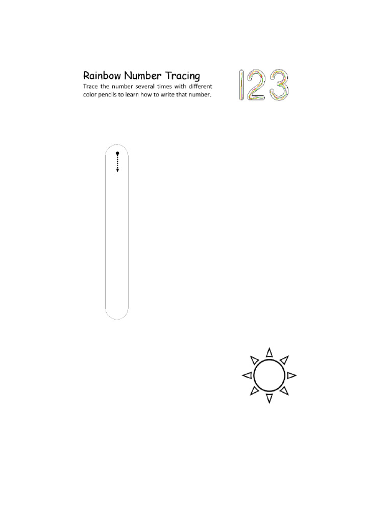 1 To 10 Tracing | PDF