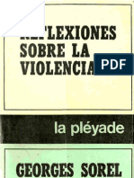 Sorel Georges Reflexiones Sobre La Violencia 1908 OCR