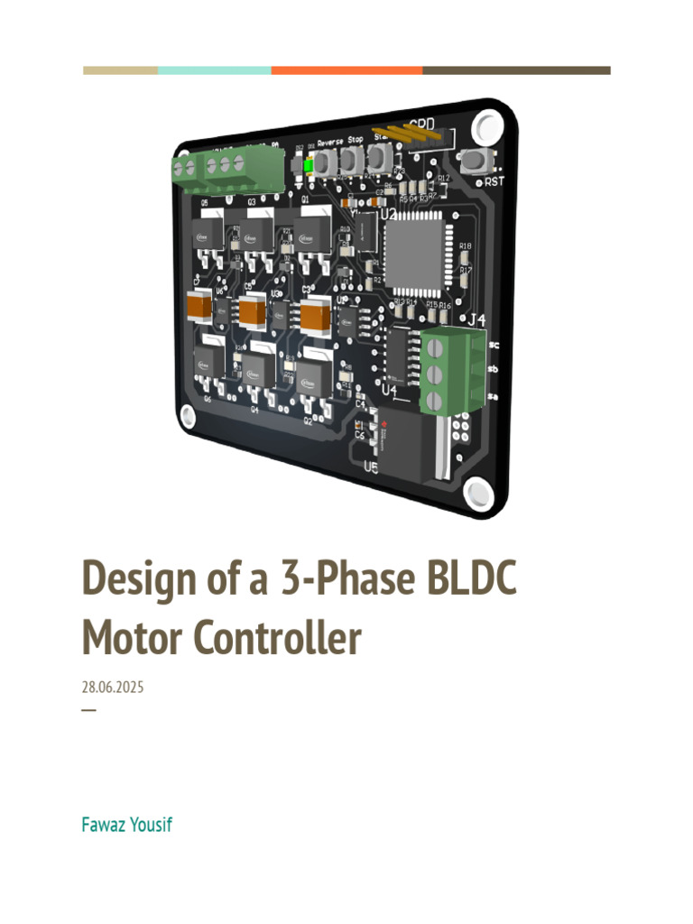Project Report - Design of A 3-Phase BLDC Motro Controller | PDF ...