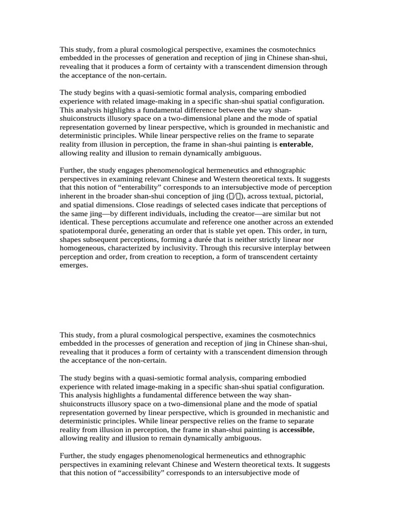 This Study | PDF | Perception | Reality