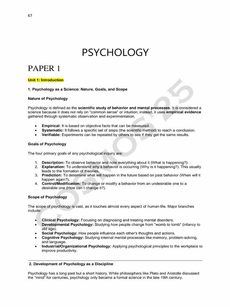 Semester 1 Notes | PDF