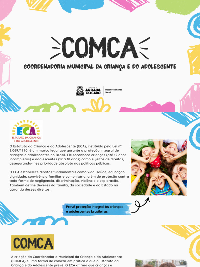 COMCA - Coordenadoria Da Criança e Do Adolescente | PDF | Adolescência ...