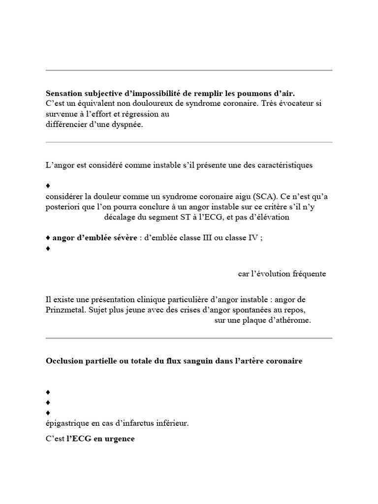 Douleur Thoracique 2 | PDF | Infarctus du myocarde | Cardiologie