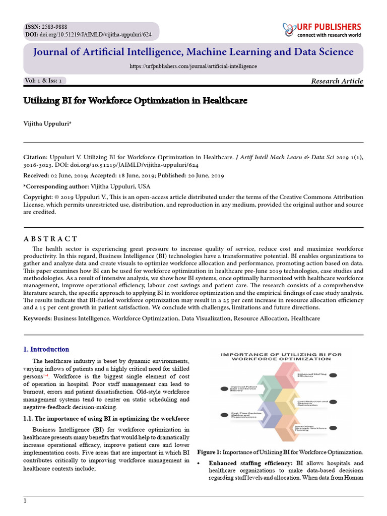 Utilizing BI for Workforce Optimization in Healthcare | PDF | Analytics ...