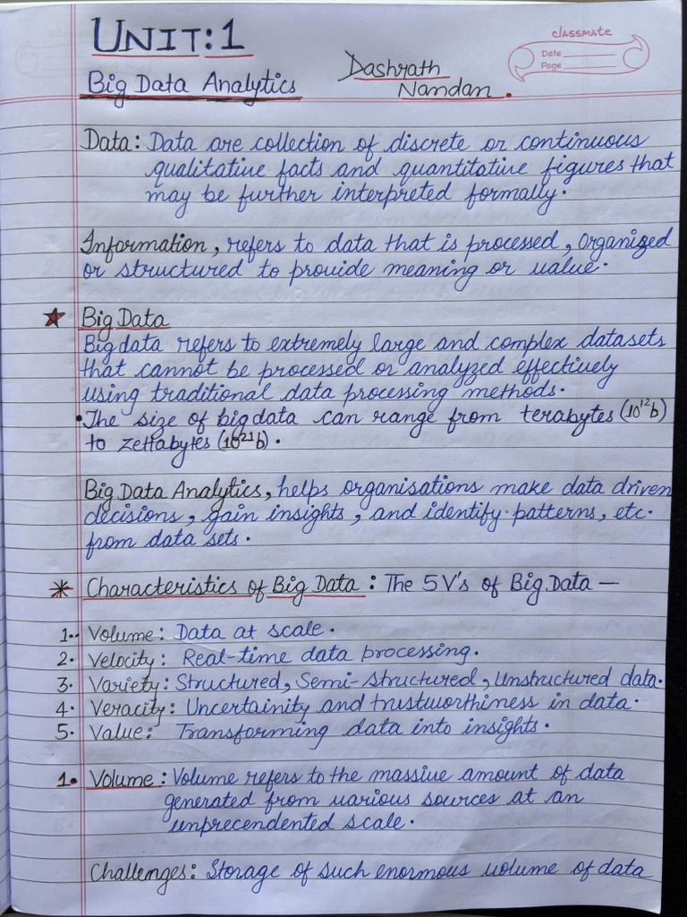 BDA(Unit 1-2) | PDF | No Sql | Databases