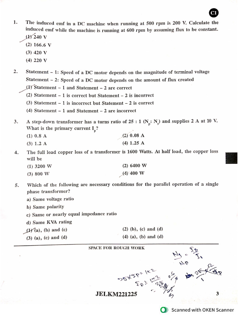 Pages From HK JE Electrical Paper1 | PDF