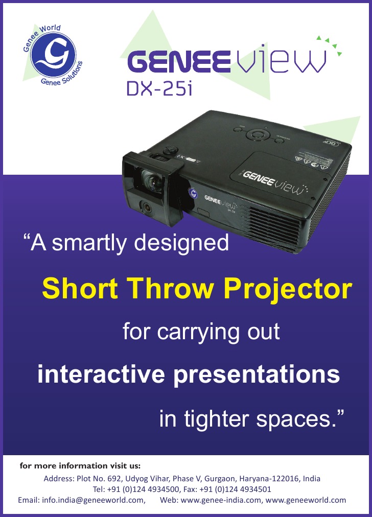 Short Throw Projector Specifications India | PDF