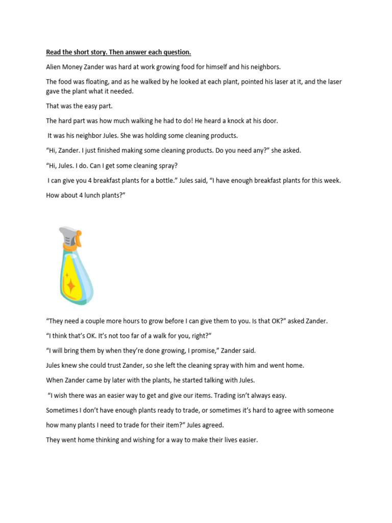 English Question Paper - Grade 1 | PDF