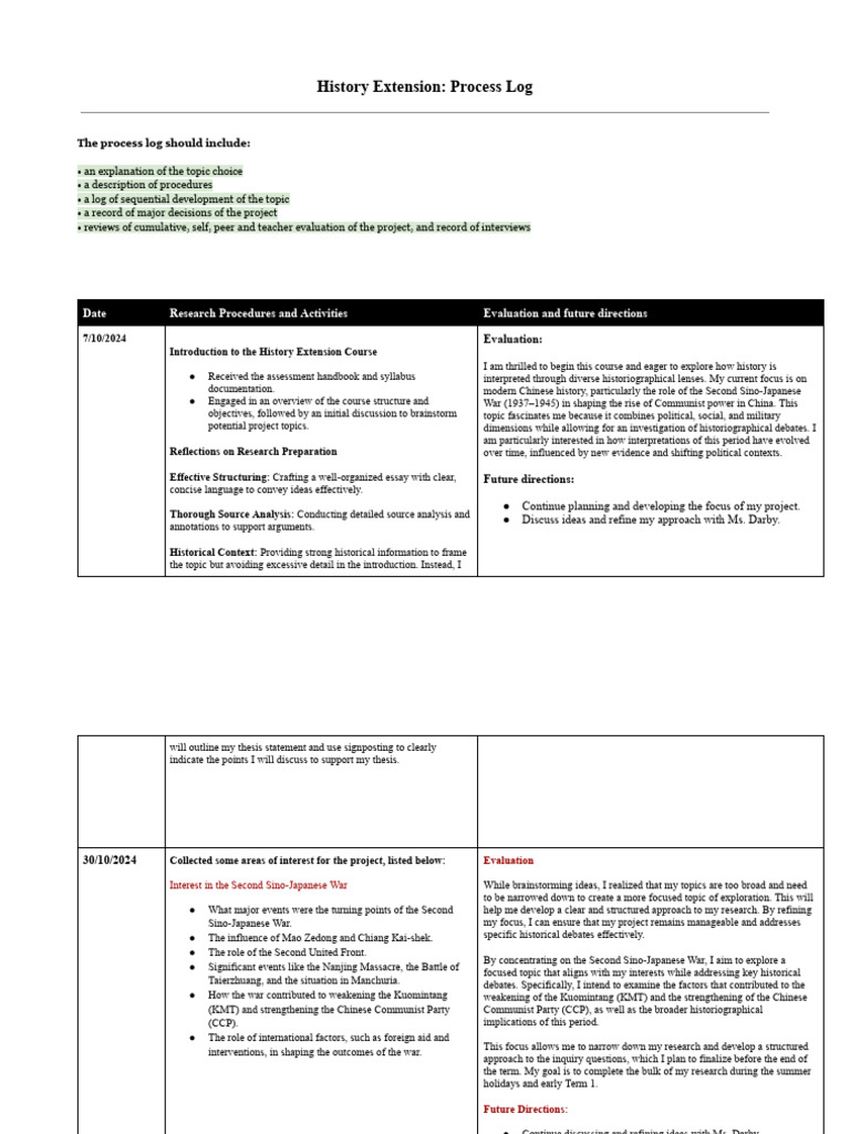 History Extension Thingerrrr | PDF | Historiography | Kuomintang
