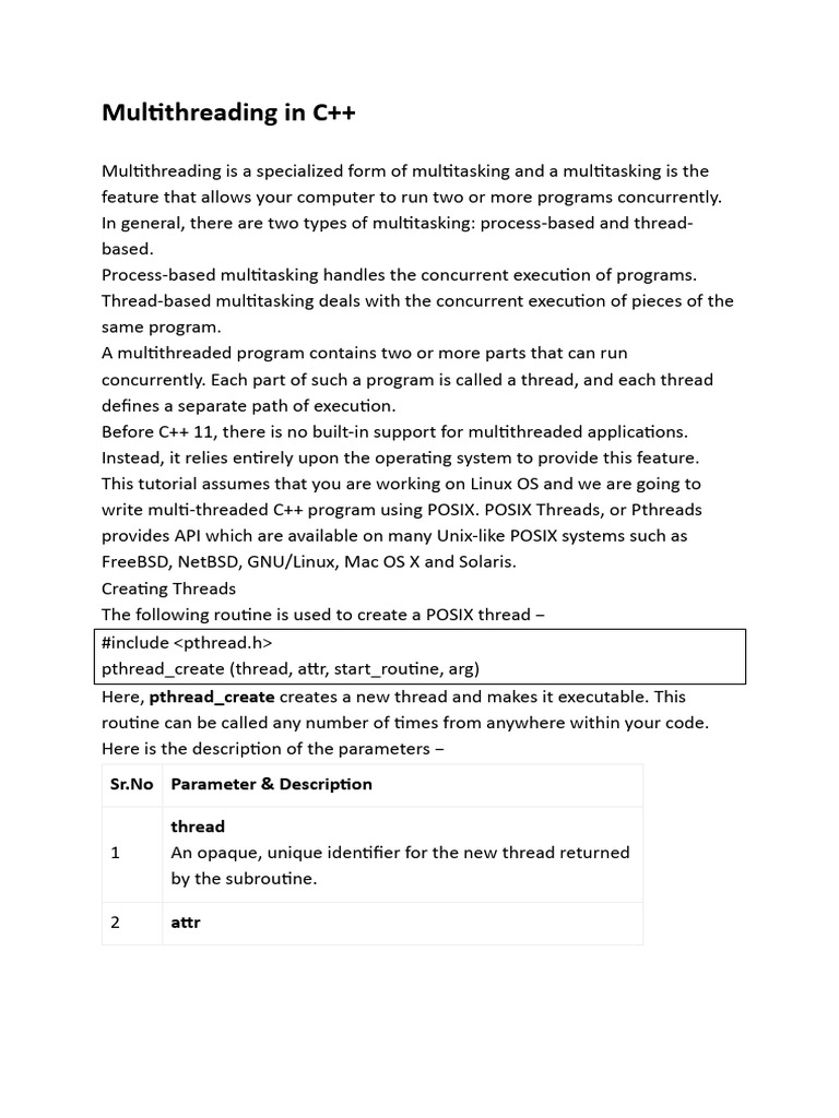 Multithreading in C++ Applet in Java Tutorials | PDF | Thread ...