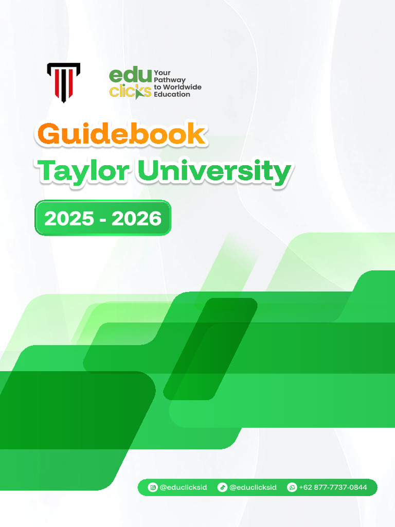 Guidebook S1 Taylor University 2026 by Educlicks | PDF