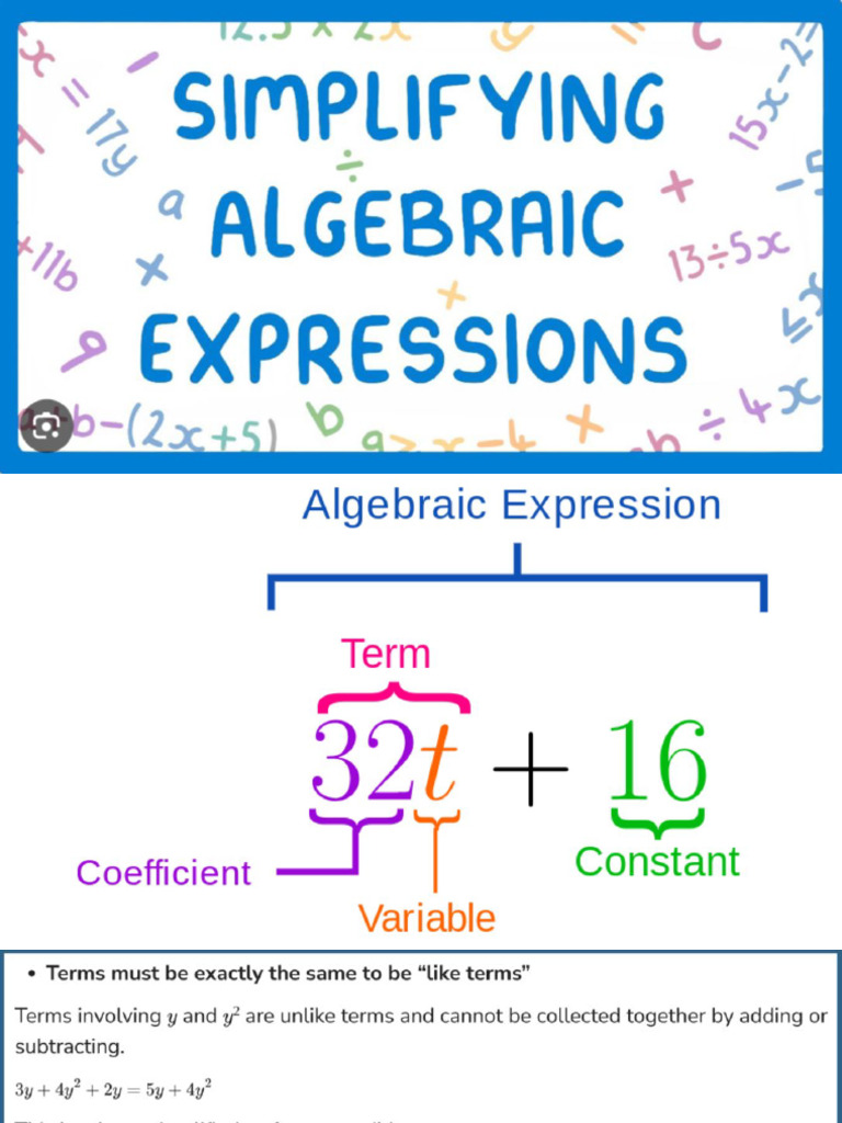 10.1 - Simplifying Expressions (W7-T2) | PDF