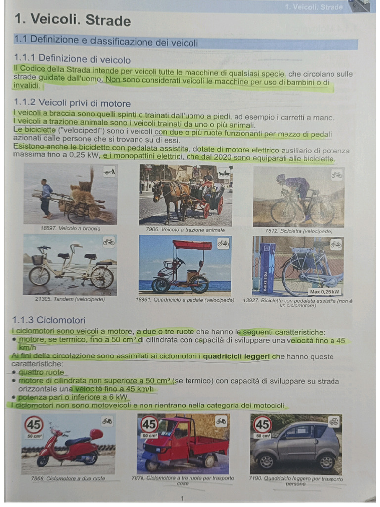 Manuale Patente A e B Sida - Cap 1 e 2 | PDF