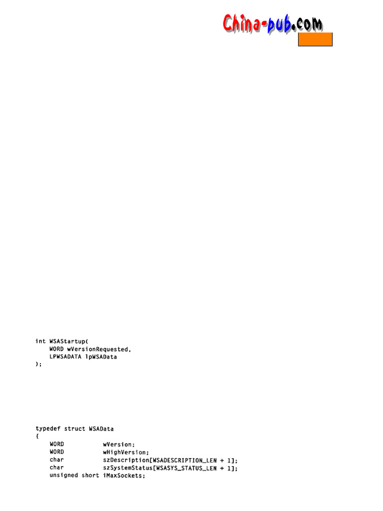 07 Winsock基础 | PDF | Transmission Control Protocol | Computer Libraries
