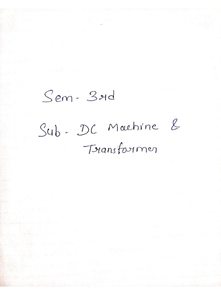 DC Machine & Transformer Practical File-1 | PDF