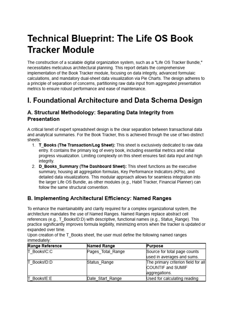 Building A Life OS Tracker | PDF | Performance Indicator | Data