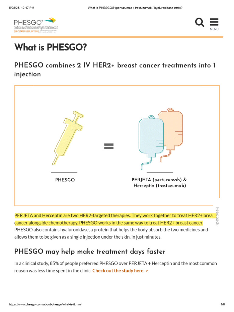 What Is PHESGO - Official Website | PDF