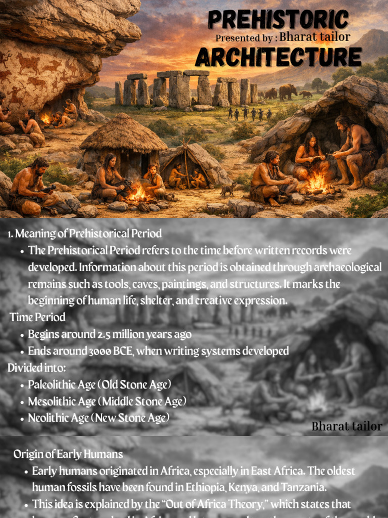 Prehistoric Architecture | PDF | Homo | Human Evolution