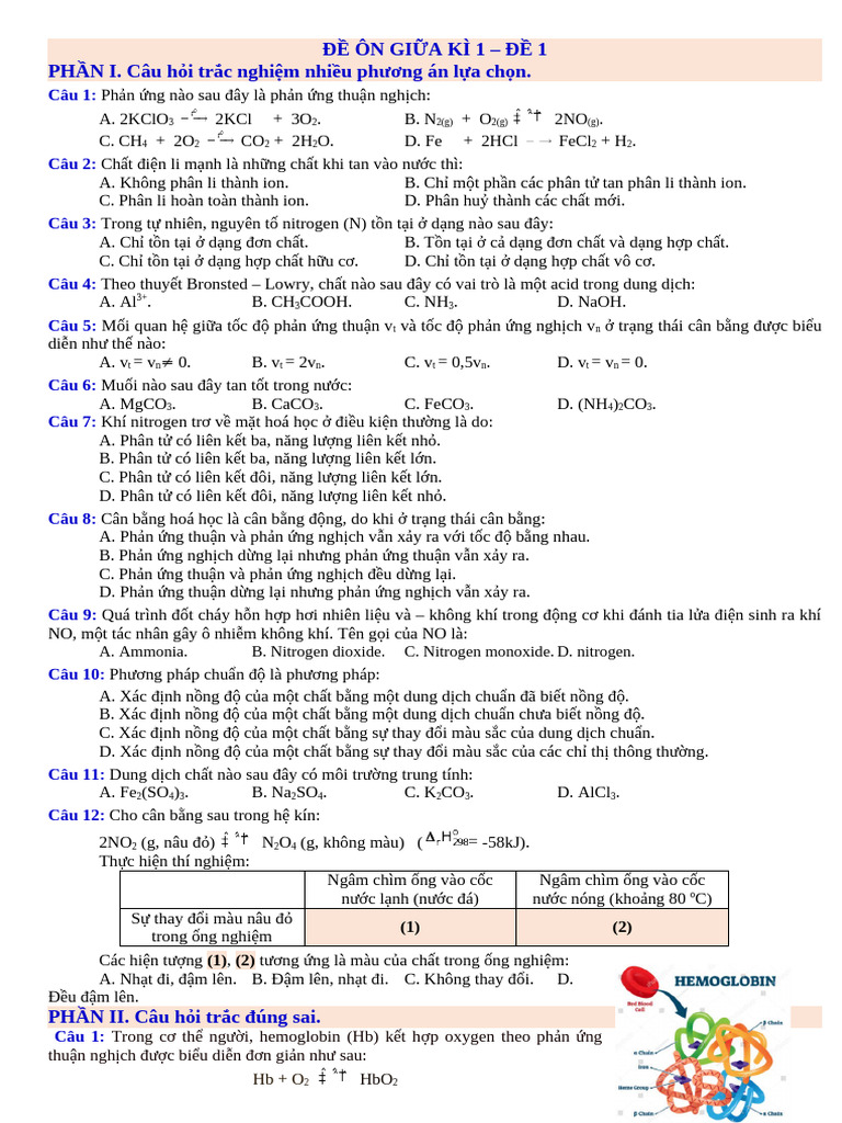 Ôn GK de 1 | PDF