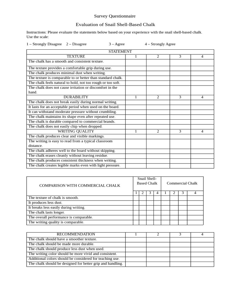 Evaluation of Snail Shell Based Chalk | PDF | Chalk