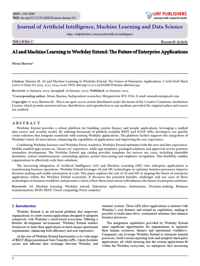 AI and Machine Learning in Workday Extend: The Future of Enterprise ...