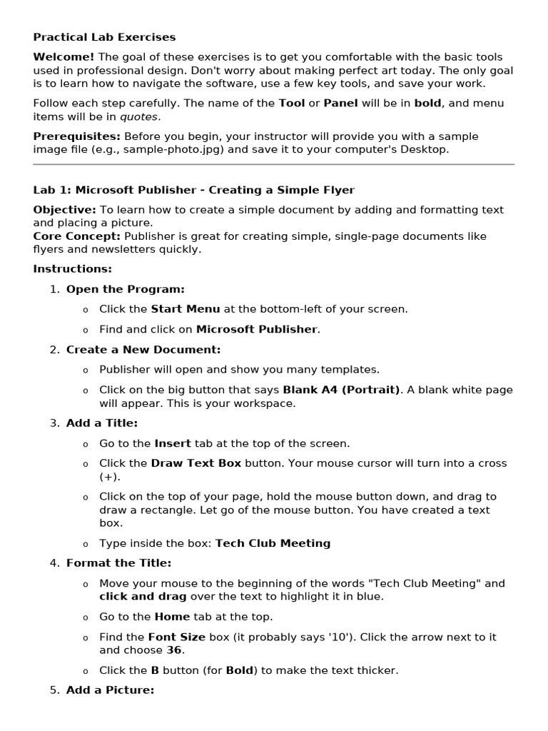Practical Lab Exercises | PDF | Button (Computing) | Graphical User ...